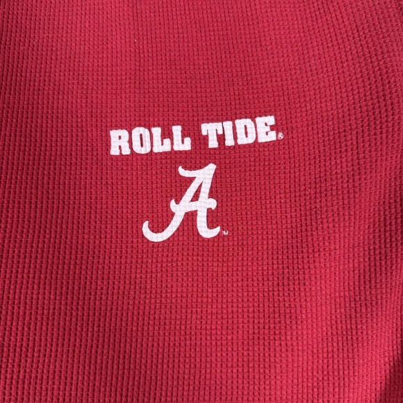 Roll Tide Waffle Knit Lounge Pants Men's‎ XL Red Pull On Alabama - Picture 4 of 9